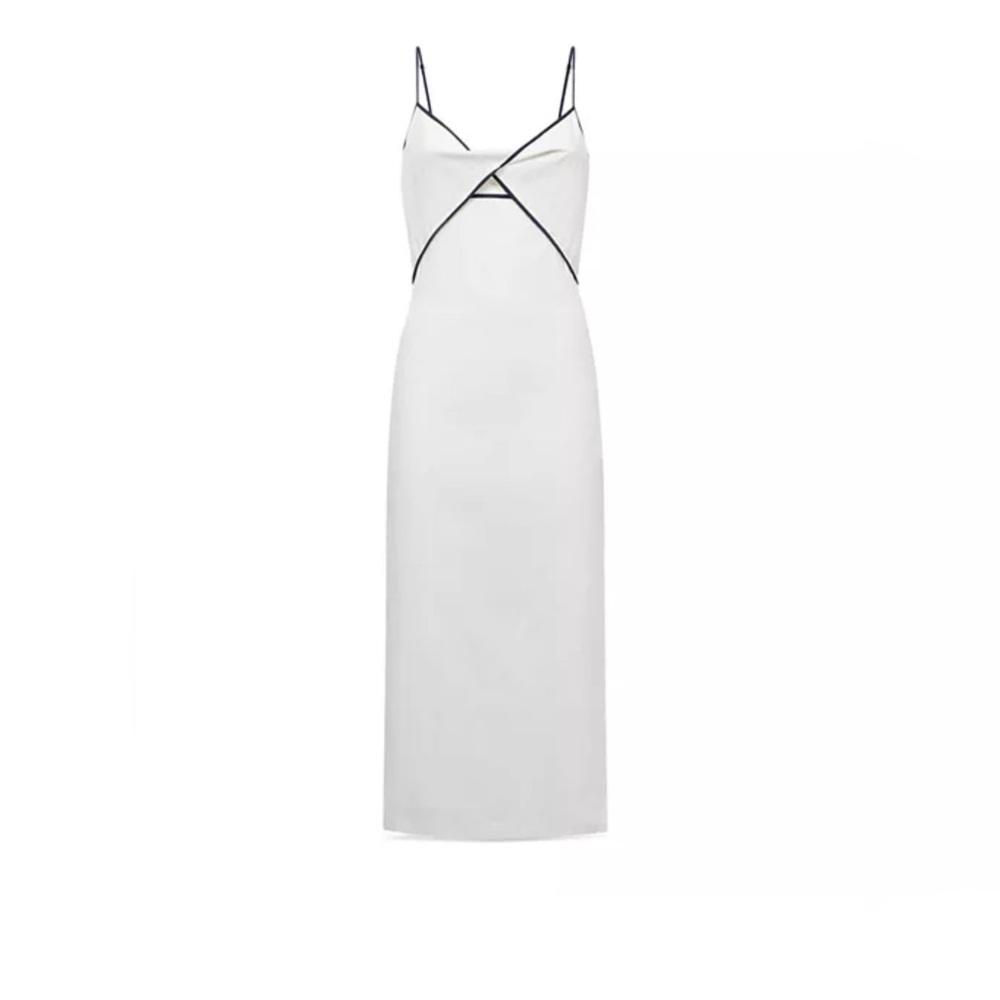Reiss Leona Strappy Linen Midi